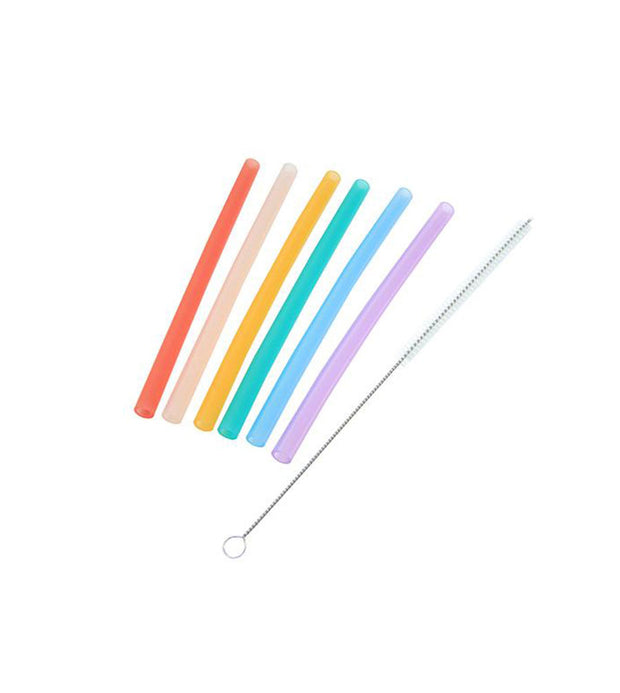 Marcus & Marcus Reusable silicone straws & brush set