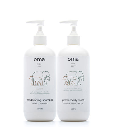Bundle: Kids Gentle Body Wash, 500ml + Conditioning Shampoo, 500ml